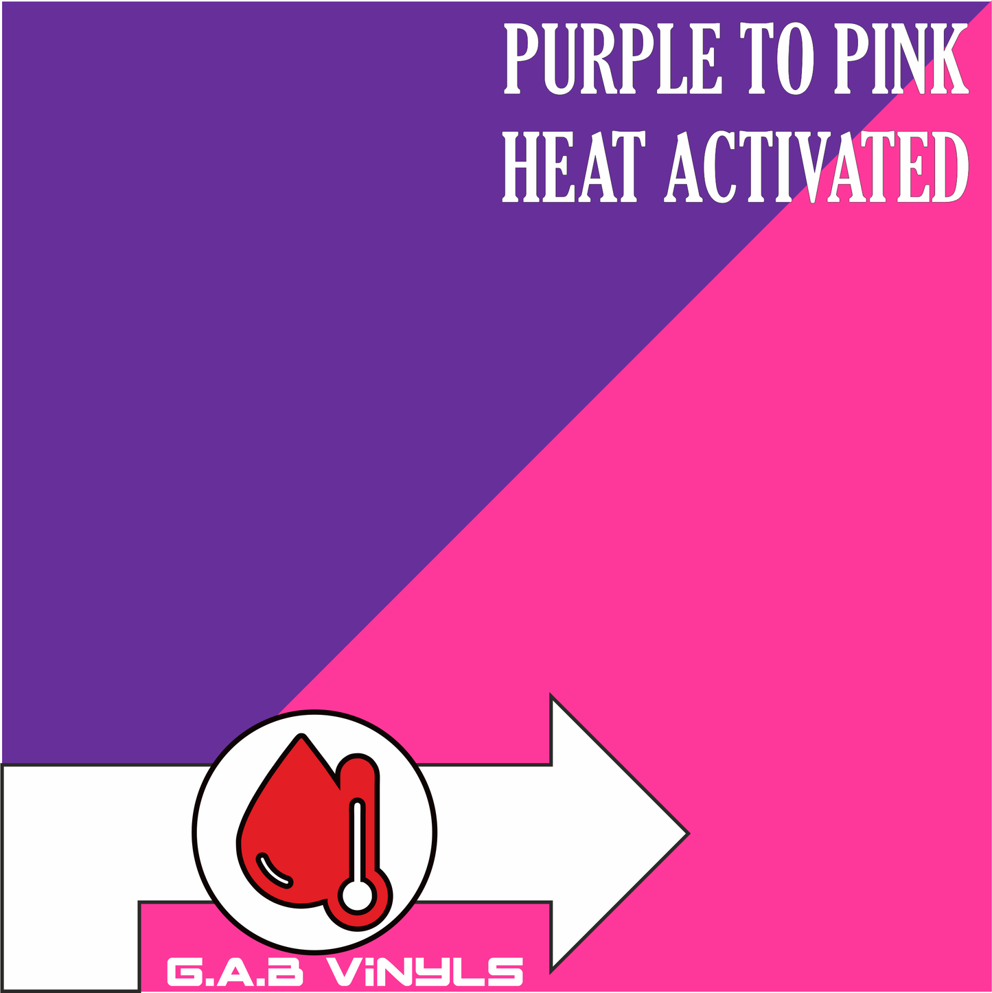 Heat Activated :-Purple to Pink - A4 sheet