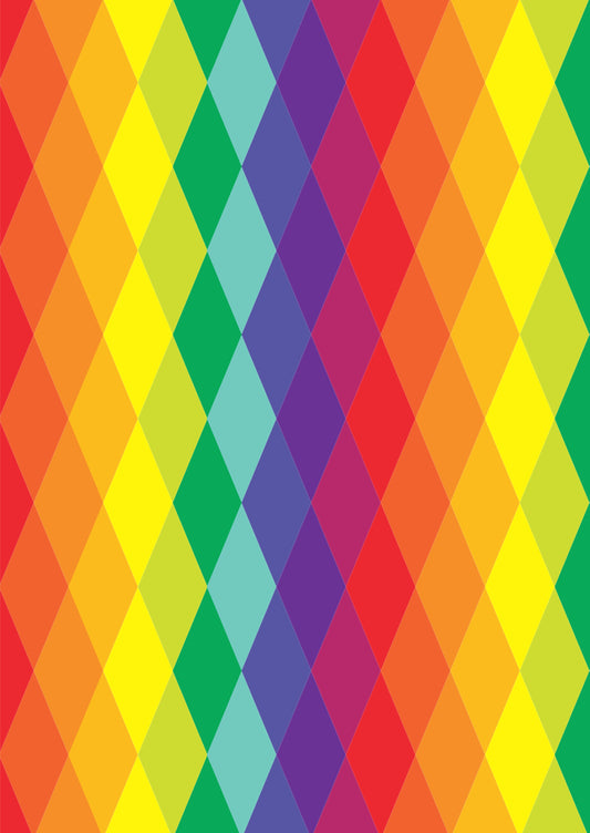 HTV Pattern Vinyl - Rainbow 6