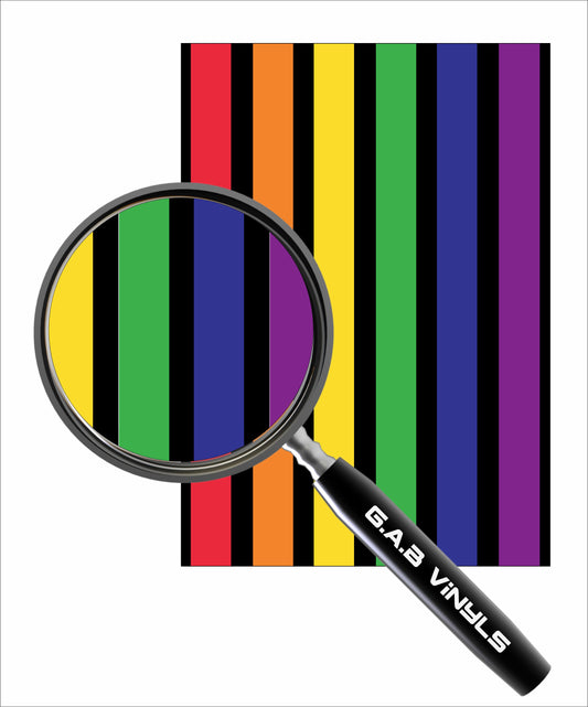 HTV Pattern Vinyl - Rainbow 3