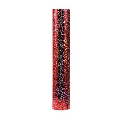 SELF ADHESIVE SPECIAL OFFER - Holographic Cobblestone :- Red - Mini Roll 30cm x50cm