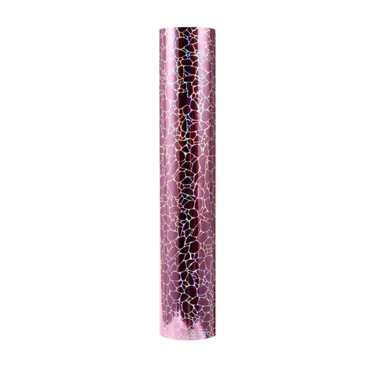 SELF ADHESIVE SPECIAL OFFER - Holographic Cobblestone :- Rose Gold - Mini Roll 30cm x 50cm