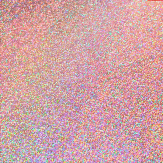 Holographic Sparkle Self Adhesive :- Rose Gold - Metre