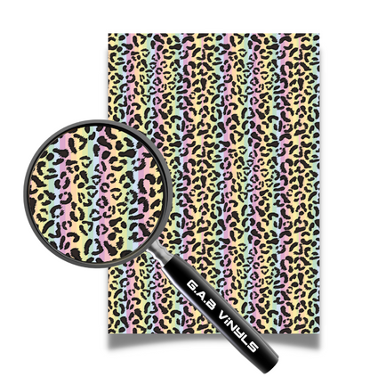 Self Adhesive Pattern Vinyl - Leopard Pastel 1