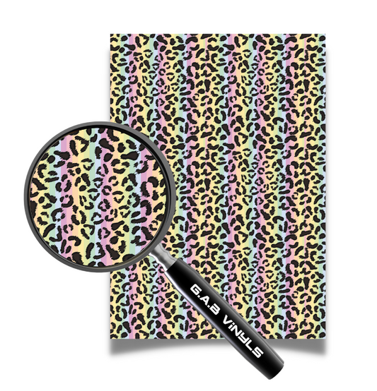 Self Adhesive Pattern Vinyl - Leopard Pastel 1