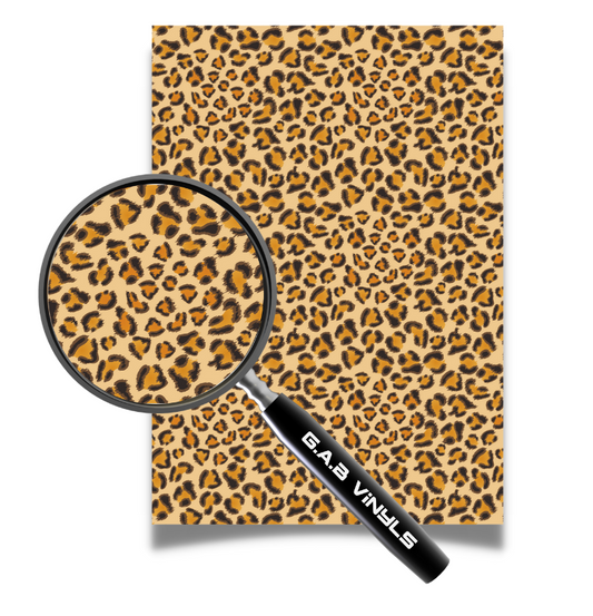 Self Adhesive Pattern Vinyl - Leopard Brown