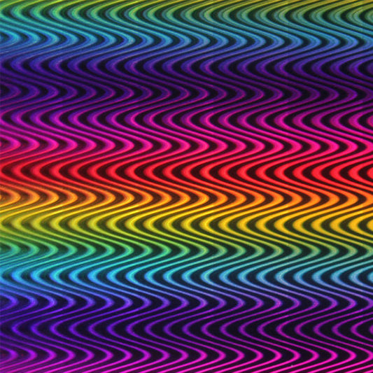 Holographic Rainbow :- Rainbow Waves - A4 sheet