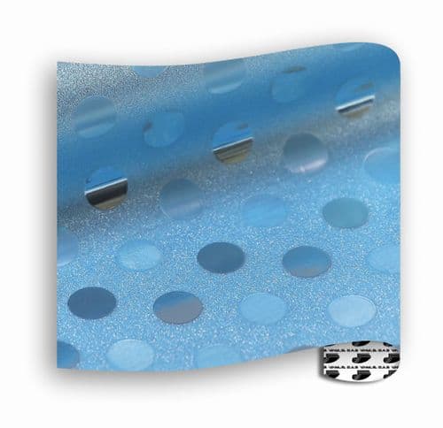 Glitter Patterns (Textured) - Diddy Dot Blue - A4 sheet