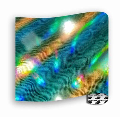 Holographic Yellow/Green :- Yellow Green Crocodile - Metre