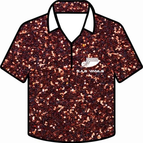 HTV SPECIAL OFFER :- Siser Glitter  :- Bronze (G0077) - A4 Sheet