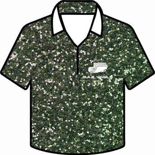 HTV SPECIAL OFFER :- Siser Glitter  :- Dark Green (G0010) - A4 Sheet