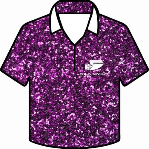 HTV SPECIAL OFFER :- Siser Glitter  :- Eggplant (G0081) - A4 Sheet