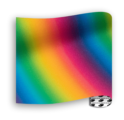 Glitter Patterns (Textured) - Rainbow Stripe Multi - Mini Roll