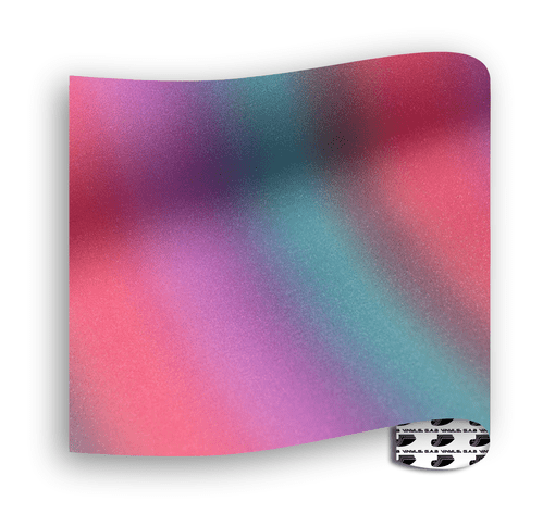 Glitter Patterns (Textured) - Rainbow Stripe Purple Green - Mini Roll